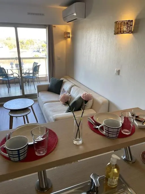 Appartement Vue Mer, 5Min A Pied De La Plage, Parking Prive Vallauris